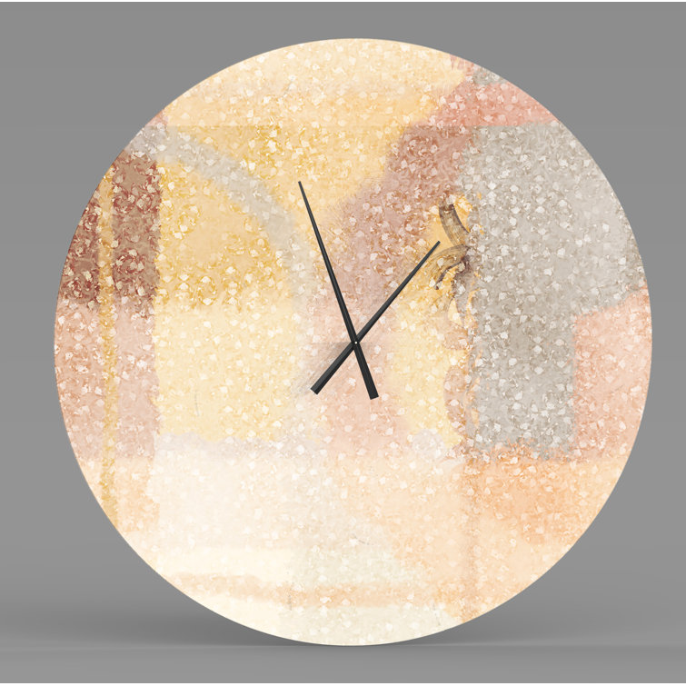 Ebern Designs Metal Wall Clock Wayfair